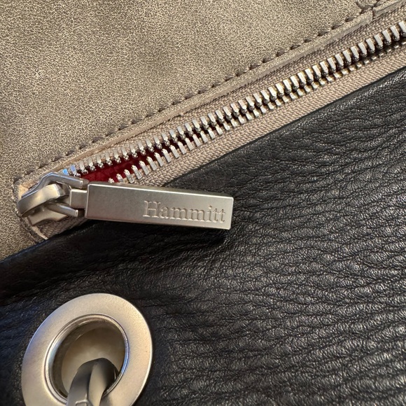 Hammett Montana Reversible Black Pewter & Brushed Silver Crossbody - Picture 6 of 10